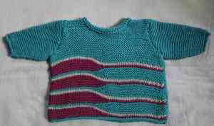 pembroke knit baby sweater